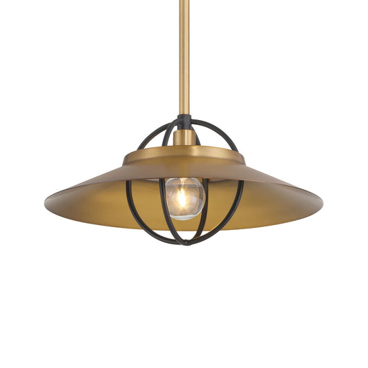 Newburie One Light Pendant in Legacy Brass