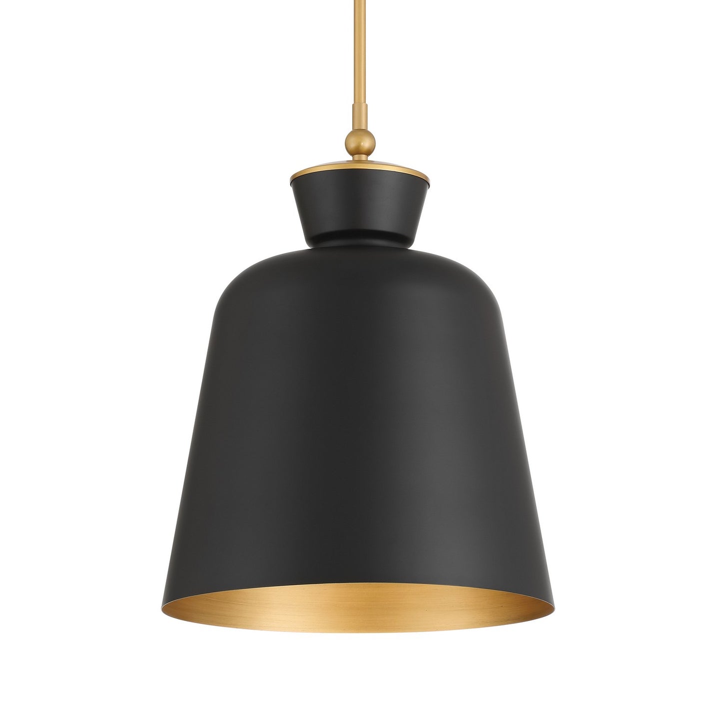 Holloway One Light Pendant in Dark Matte Black