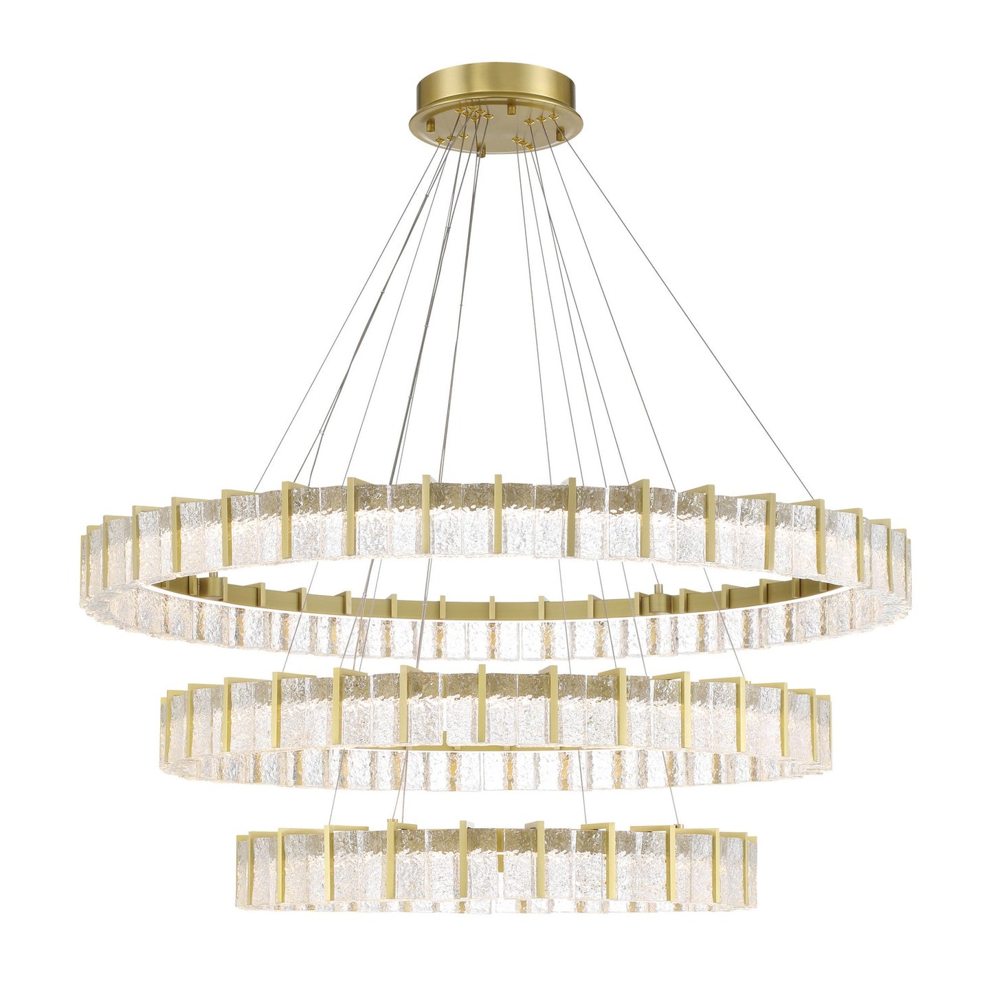 Sevryn LED Chandelier in Soft Brass