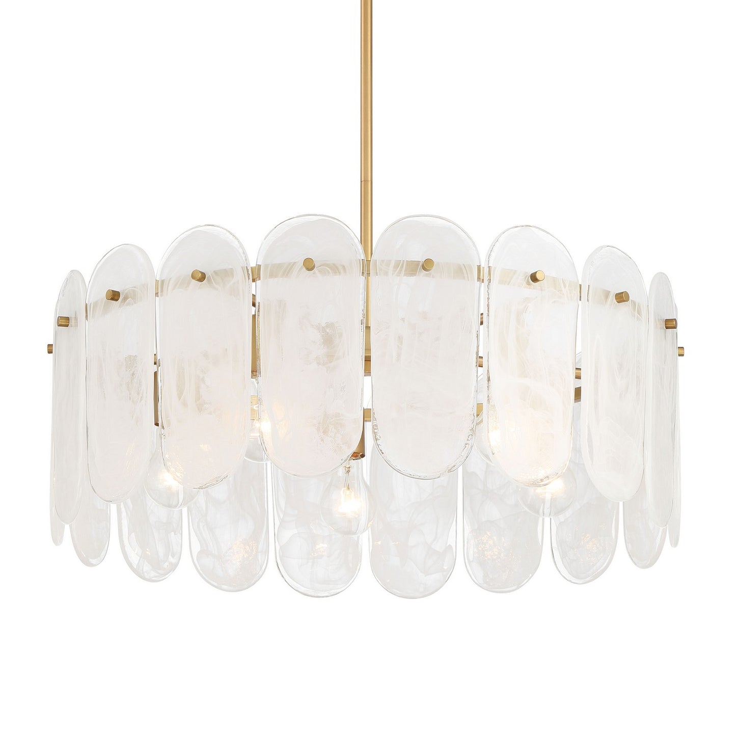 Oldmill Five Light Pendant in Legacy Brass