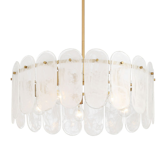 Oldmill Five Light Pendant in Legacy Brass
