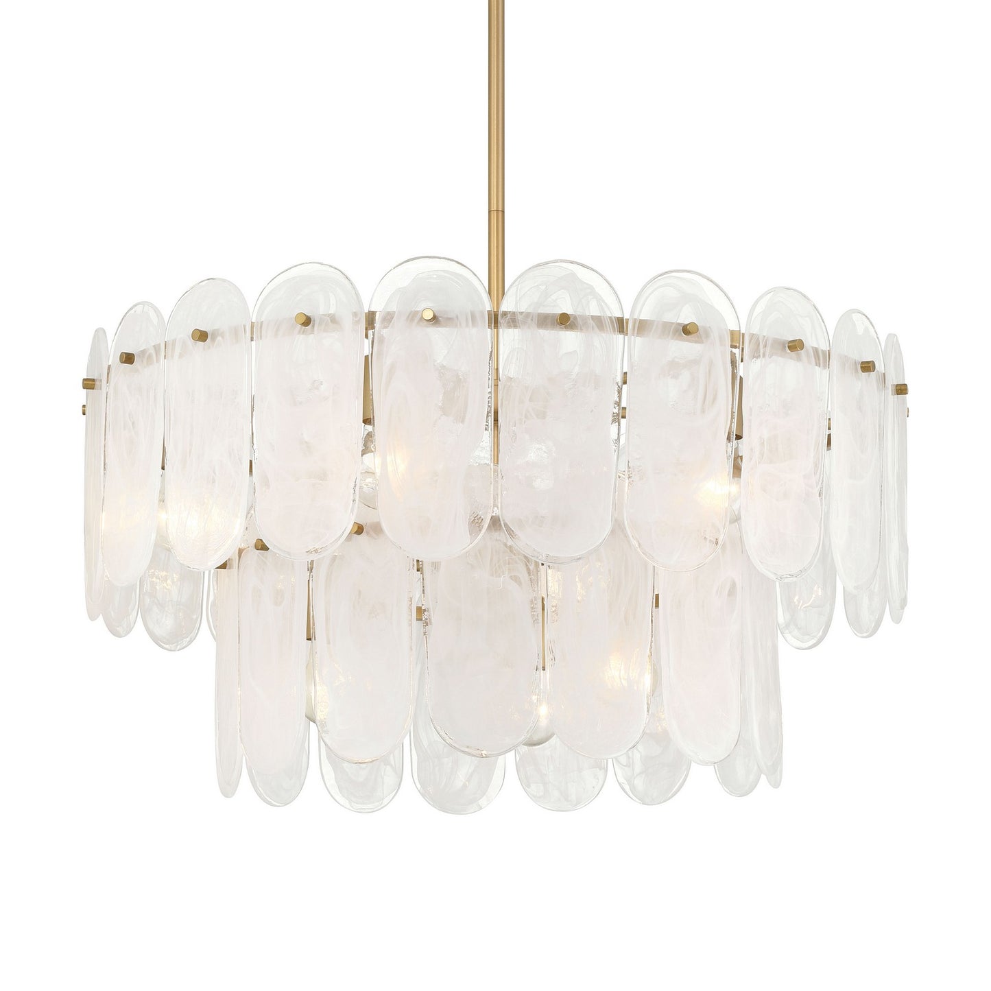 Oldmill Nine Light Pendant in Legacy Brass