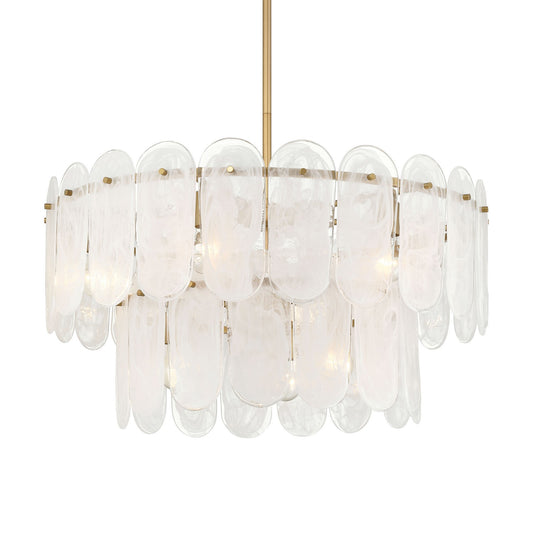 Oldmill Nine Light Pendant in Legacy Brass
