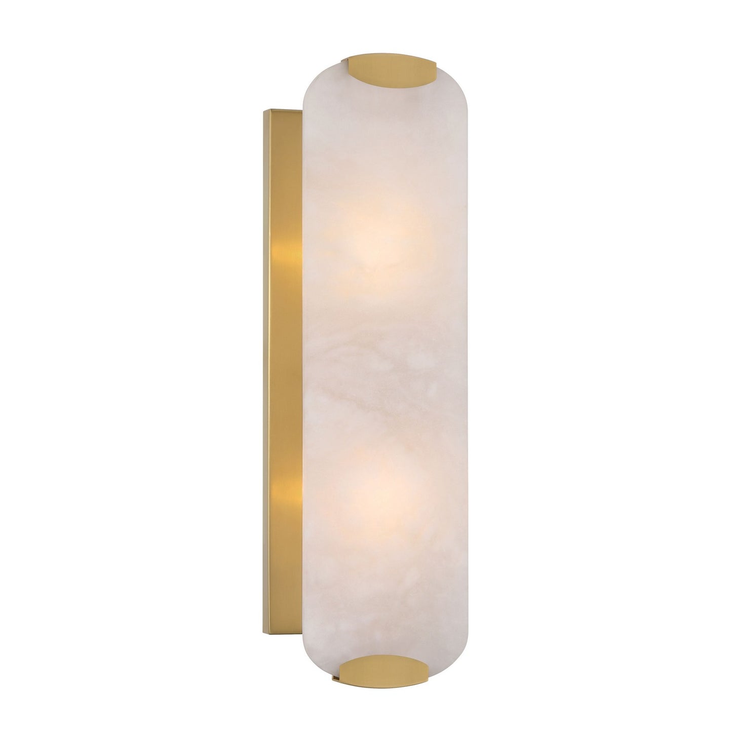 Glowstone Two Light Wall Sconce in Legacy Brass