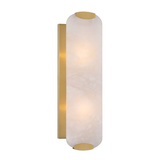 Glowstone Two Light Wall Sconce in Legacy Brass