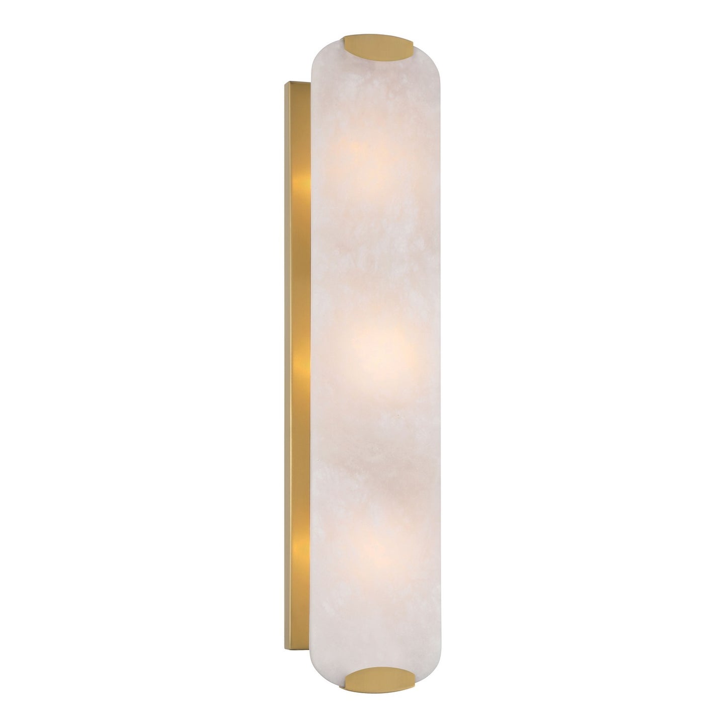 Glowstone Three Light Wall Sconce in Legacy Brass
