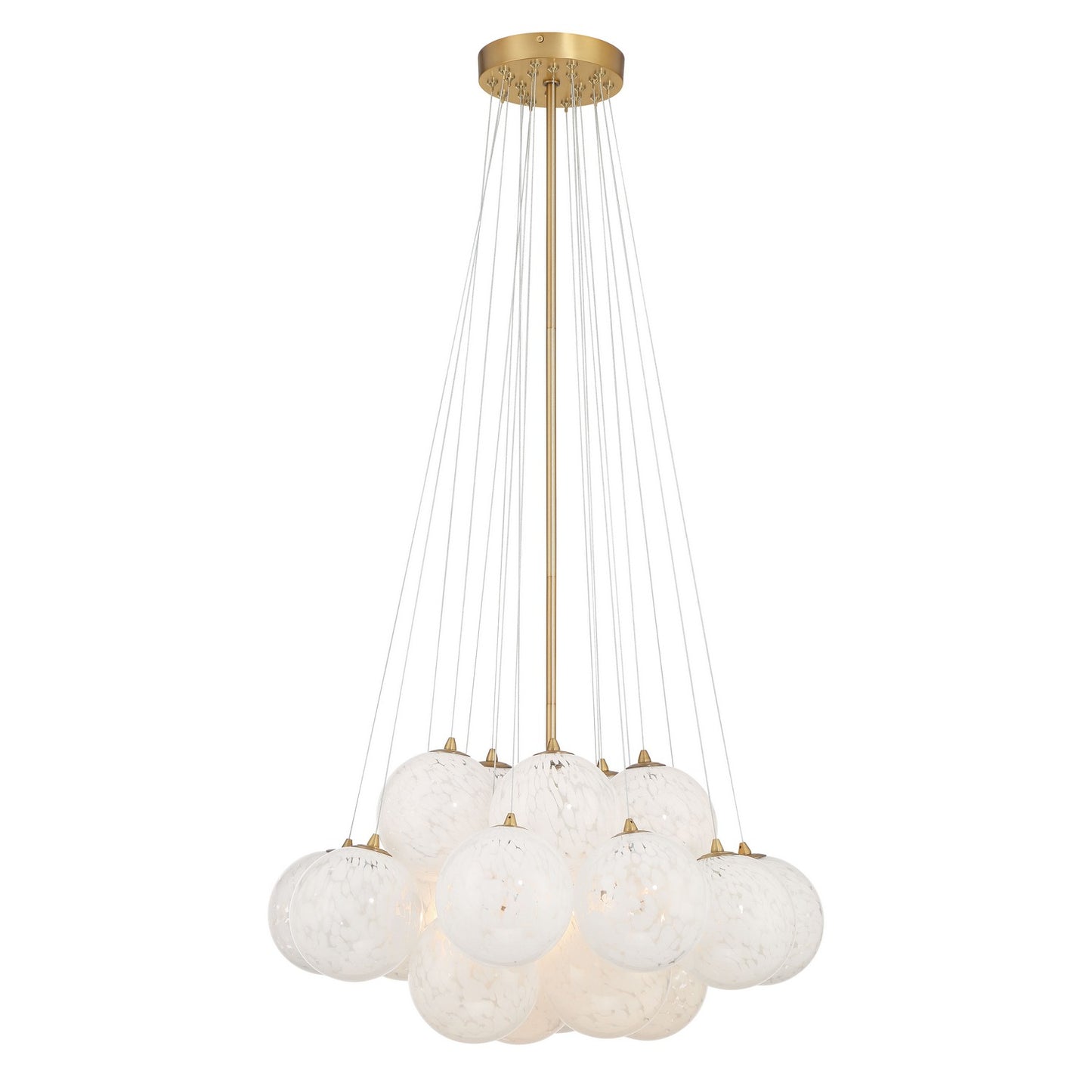 Langford Five Light Pendant in Legacy Brass