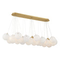 Langford 12 Light Island Pendant in Legacy Brass