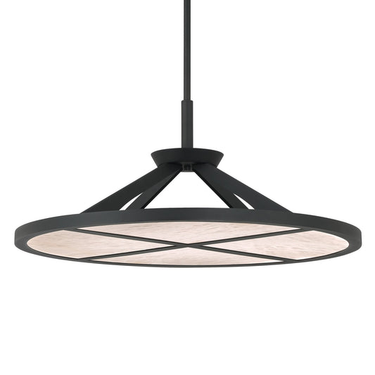 Stiles LED Pendant in Sand Coal Black