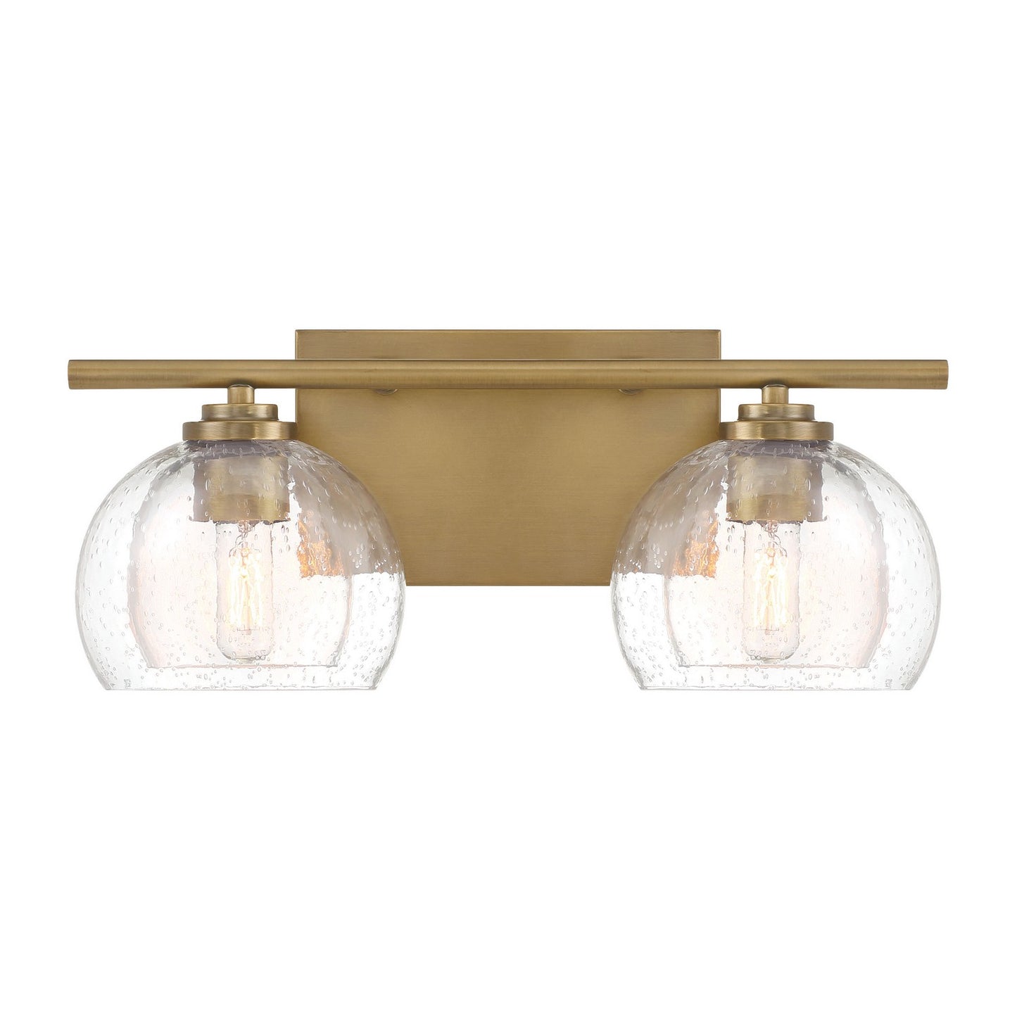 Glint Two Light Vanity in Legacy Brass