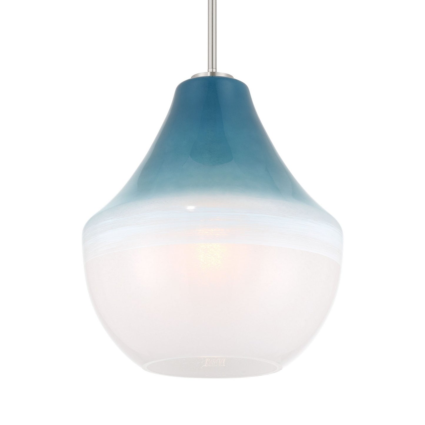 Pacific One Light Pendant in Brushed Nickel