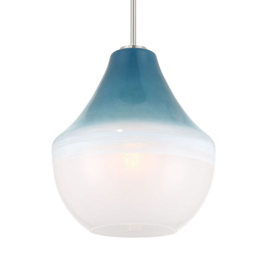 Pacific One Light Pendant in Brushed Nickel