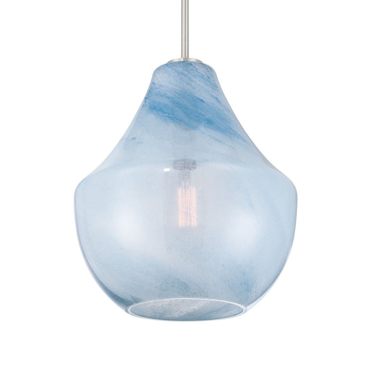 Pacific One Light Pendant in Brushed Nickel