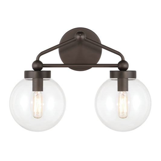 Stella Two Light Vanity in Dark Bronze