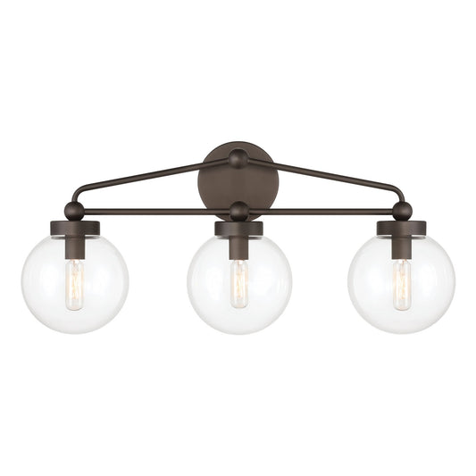 Stella Three Light Vanity in Dark Bronze