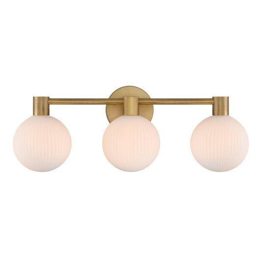 Fenton Three Light Vanity in Legacy Brass