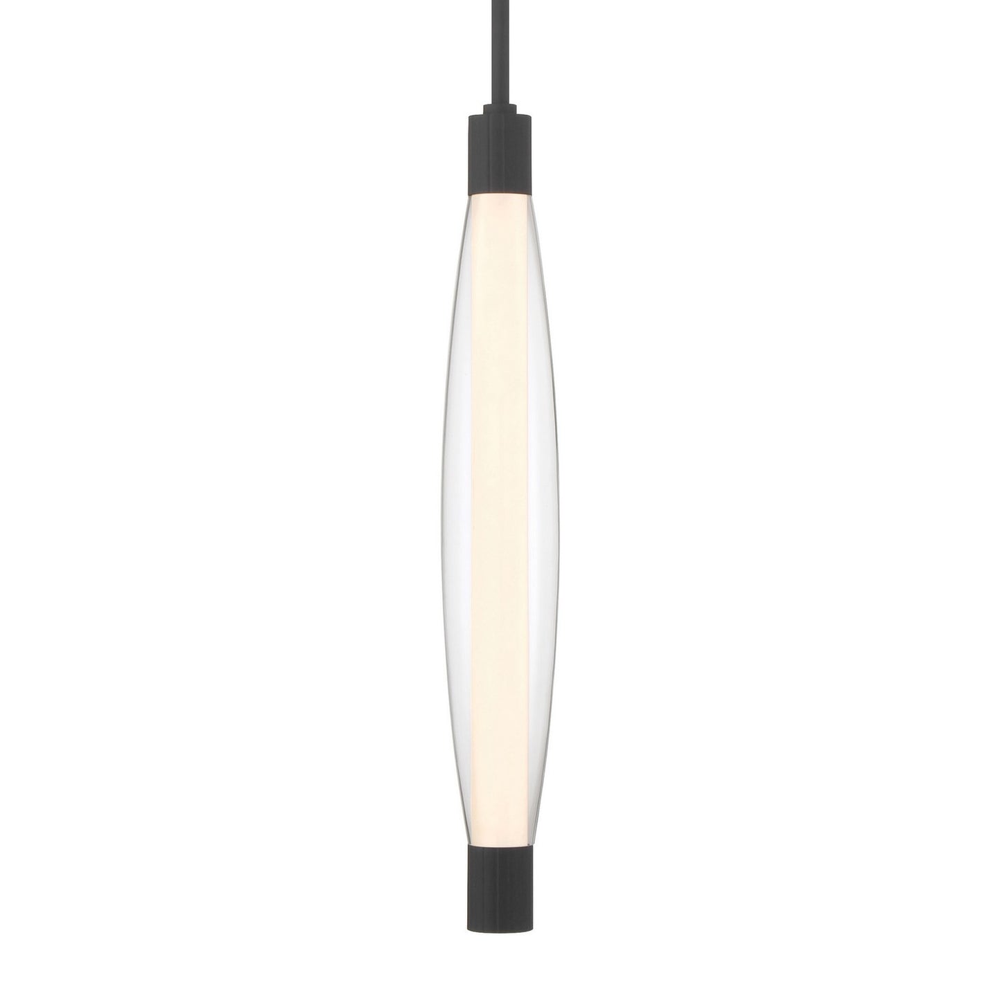Verto LED Pendant in Dark Matte Black