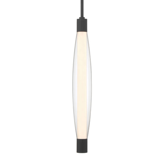 Verto LED Pendant in Dark Matte Black
