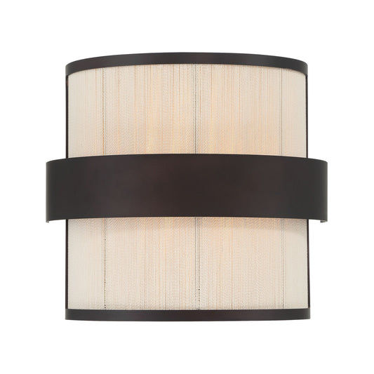 Harbor Wrap Two Light Wall Sconce in Dark Bronze