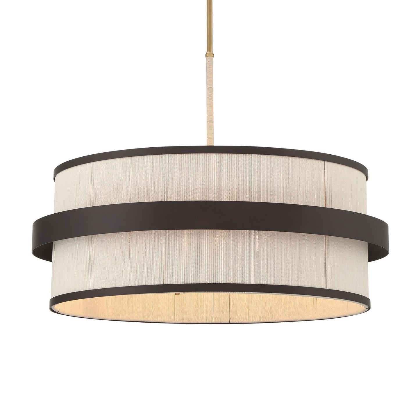 Harbor Wrap Six Light Pendant in Dark Bronze