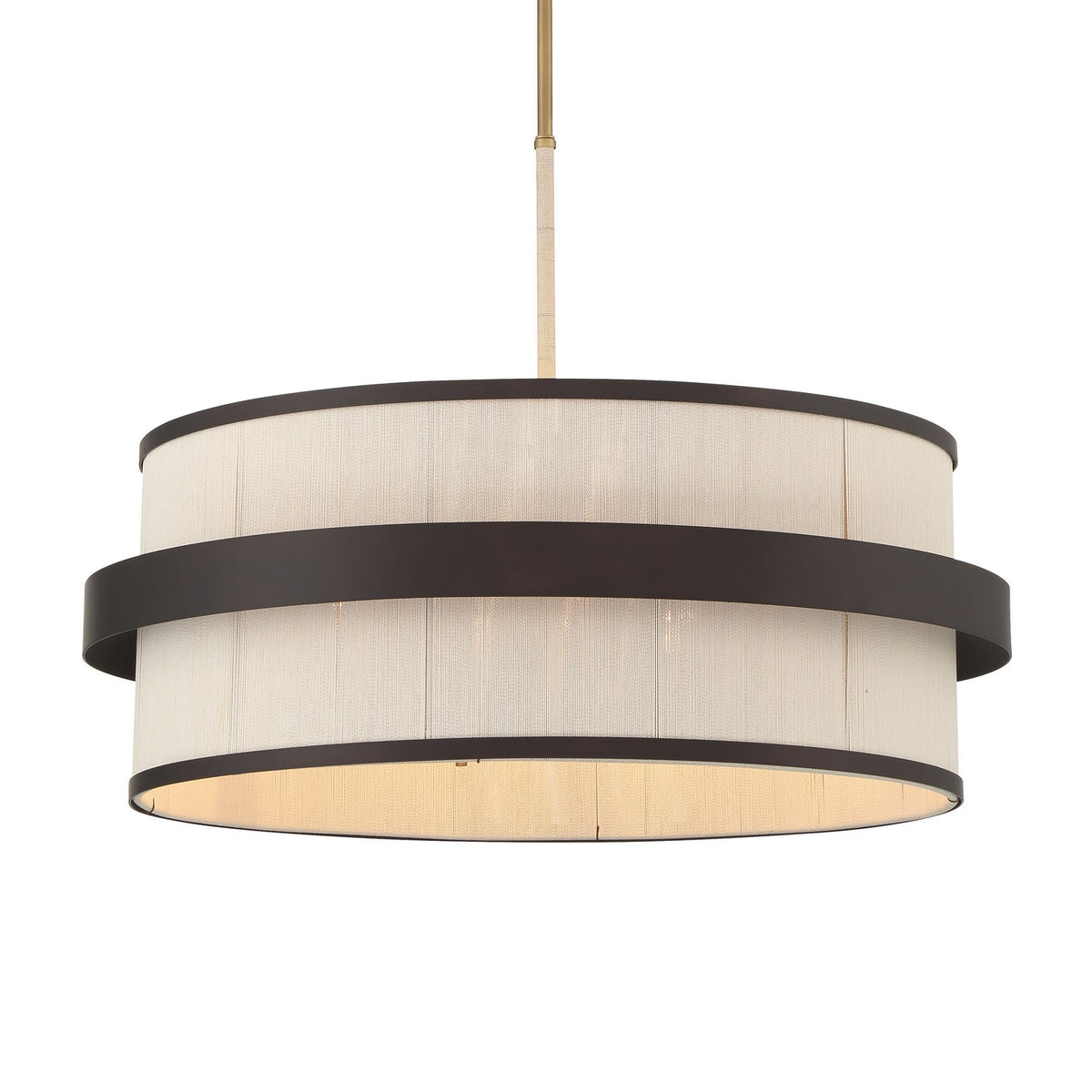 Harbor Wrap Six Light Pendant in Dark Bronze