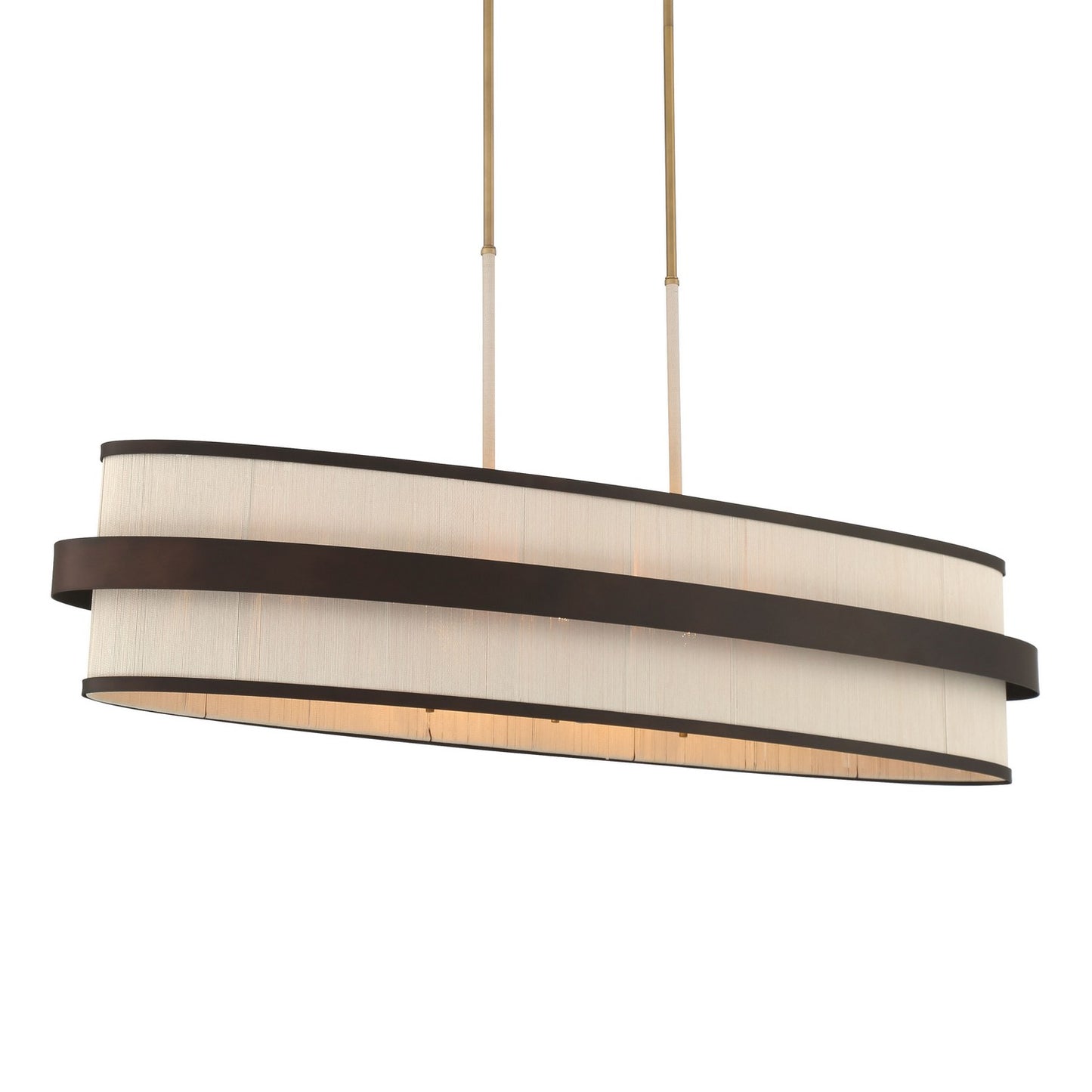 Harbor Wrap Eight Light Island Pendant in Dark Bronze