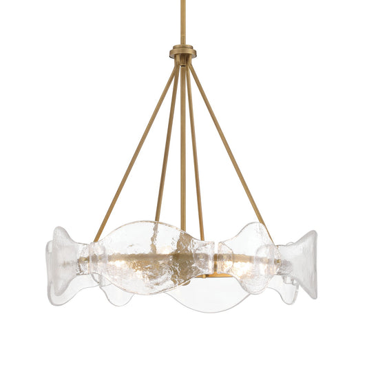 Elora Six Light Pendant in Legacy Brass