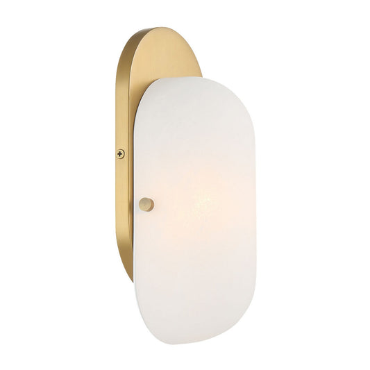Heathcote One Light Vanity in Legacy Brass