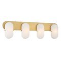 Heathcote Four Light Vanity in Legacy Brass