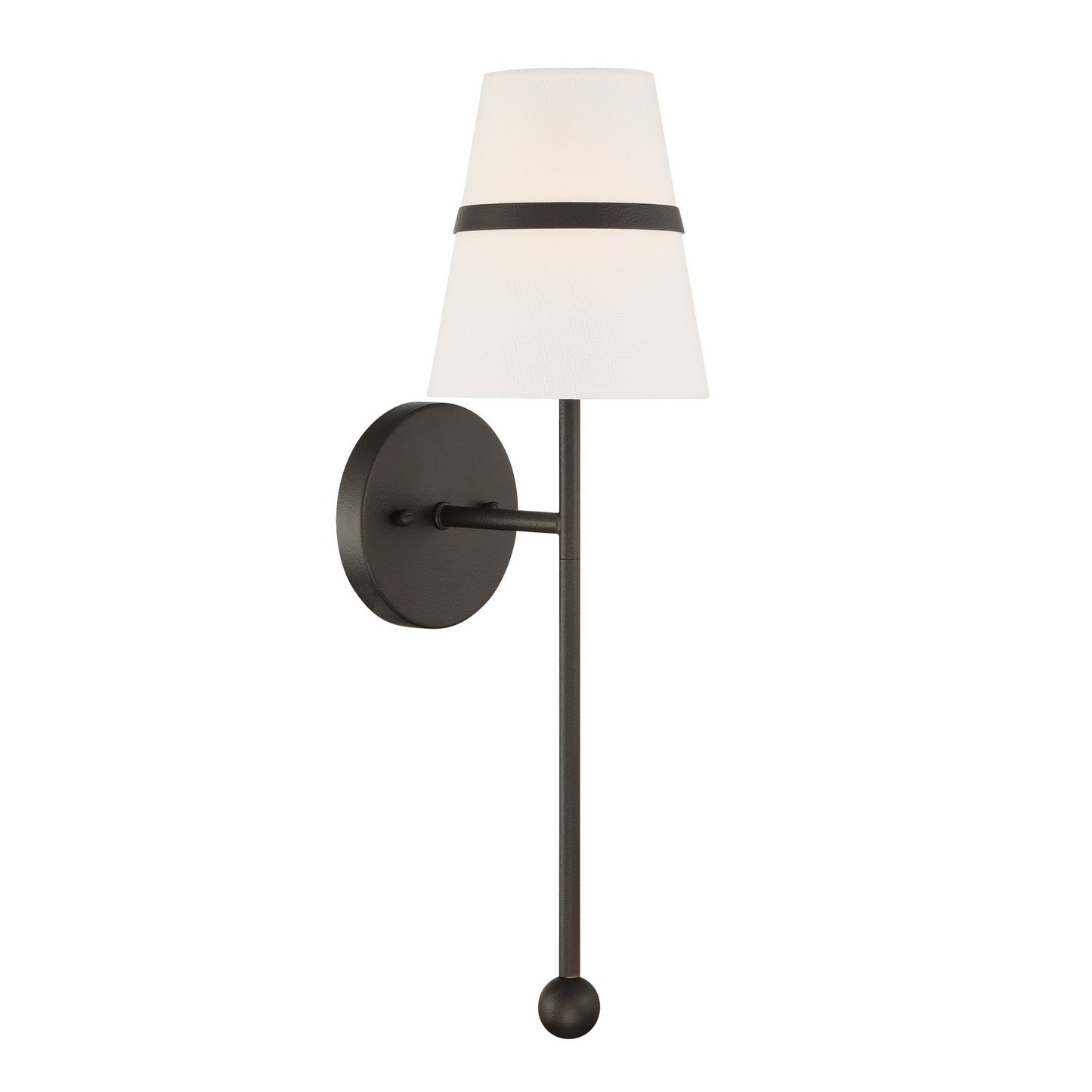 Althia One Light Wall Sconce in Textured Dark Bronze