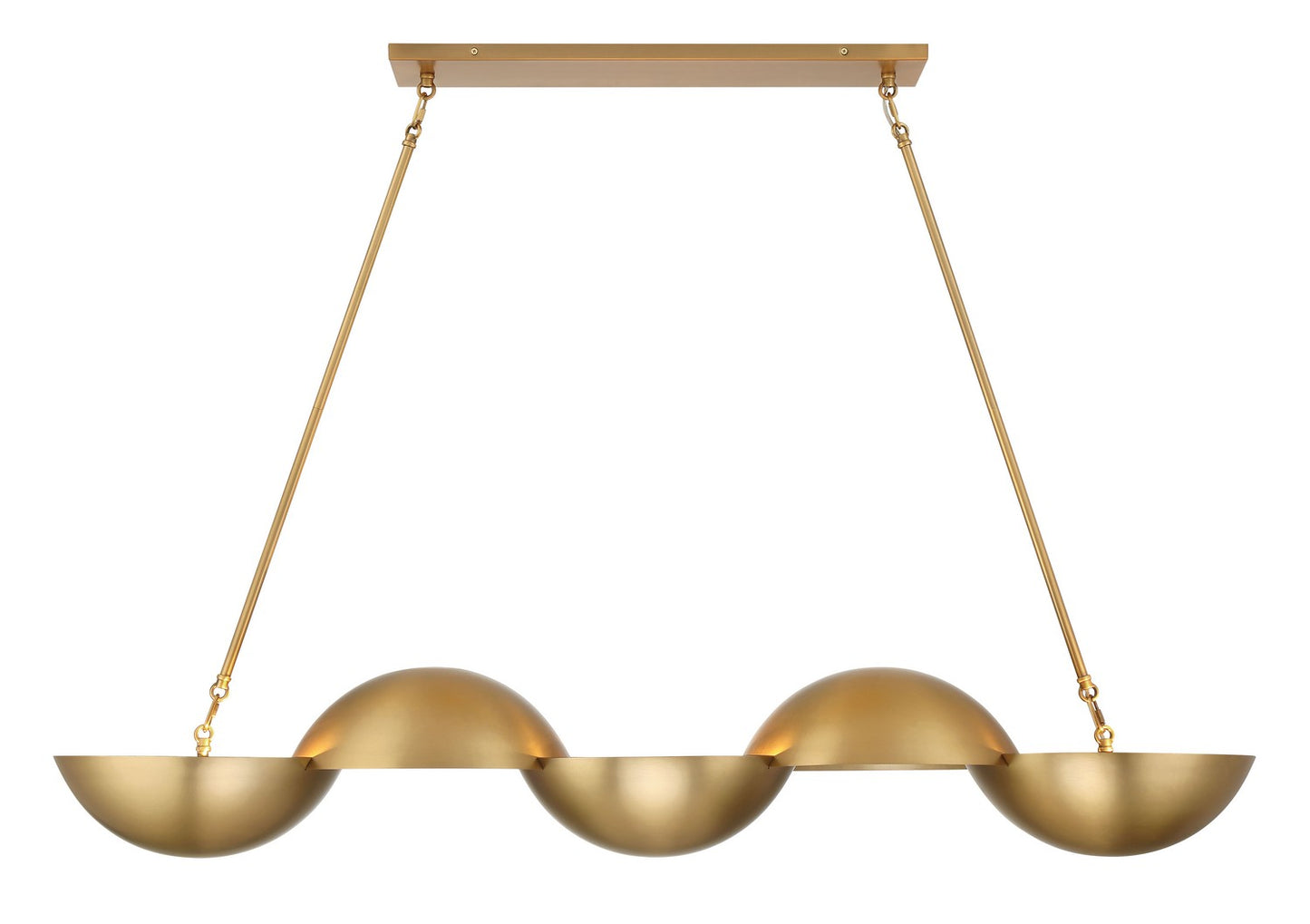 Ivy Lane Six Light Island Pendant in Legacy Brass