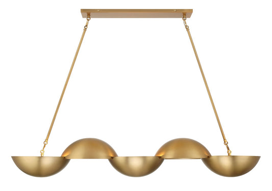 Ivy Lane Six Light Island Pendant in Legacy Brass