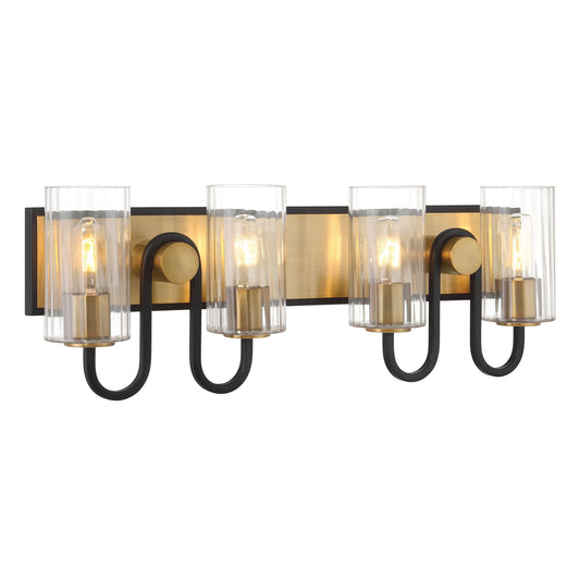 Orla Four Light Vanity in Legacy Brass