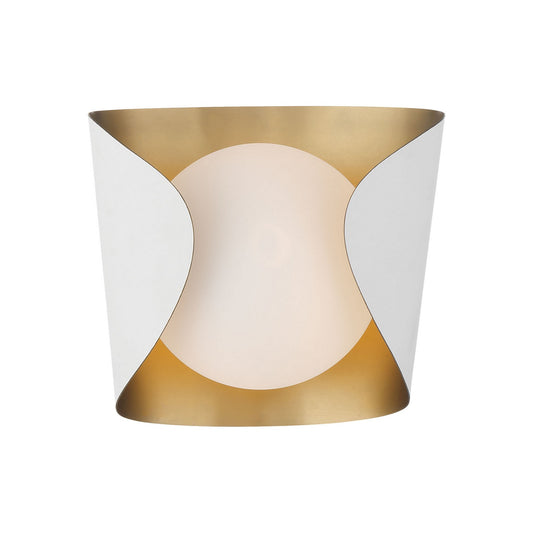 Flare One Light Vanity in Sand White