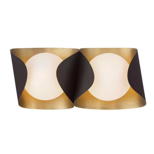 Flare Two Light Vanity in Dark Bronze
