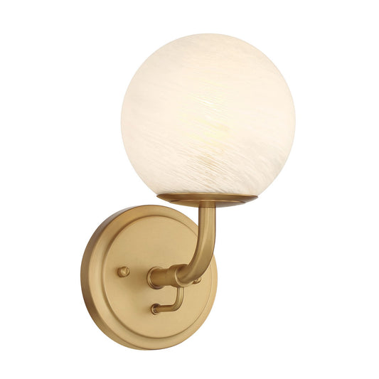 Whitehall One Light Vanity in Legacy Brass