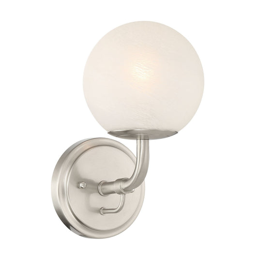 Whitehall One Light Vanity in Brushed Nickel