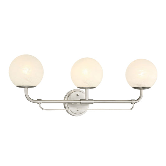 Whitehall Three Light Vanity in Brushed Nickel