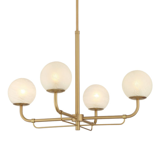 Whitehall Four Light Chandelier in Legacy Brass
