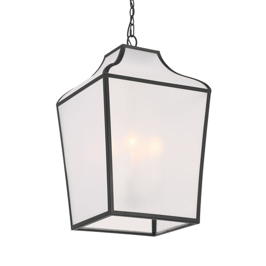 Velena Four Light Pendant in Dark Matte Black