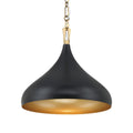 Cedar Lane One Light Pendant in Dark Matte Black