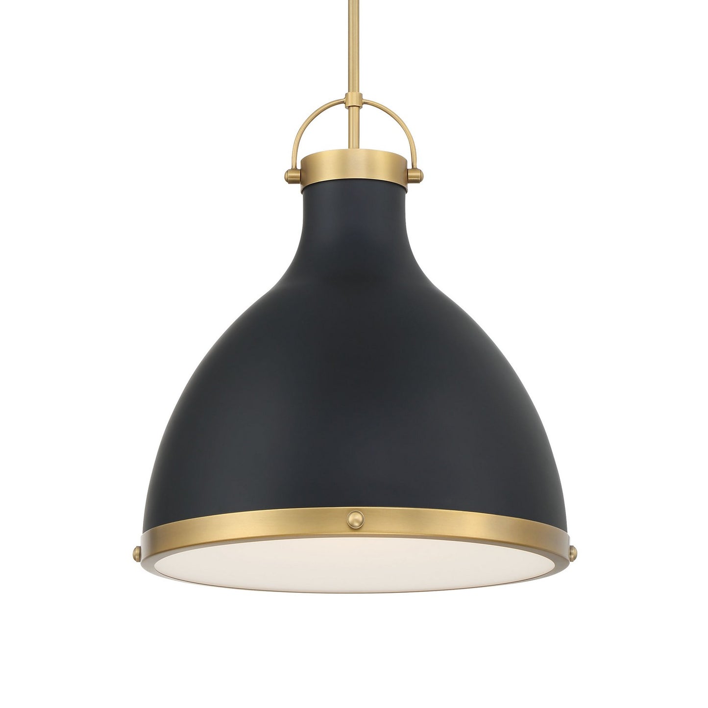 Lynk One Light Pendant in Dark Matte Black