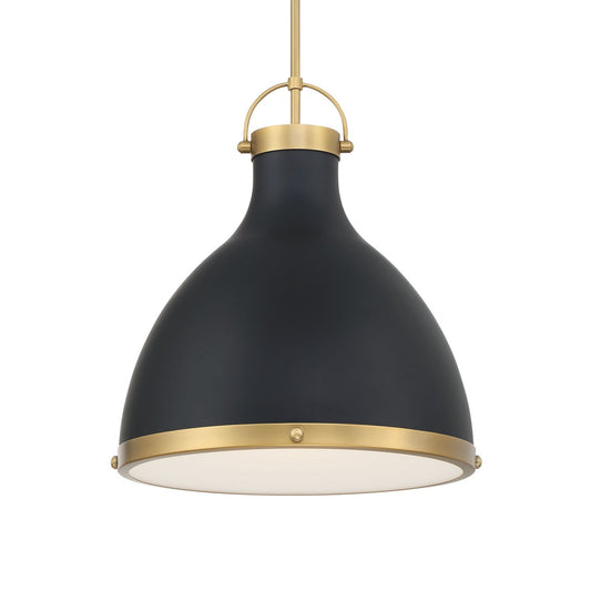 Lynk One Light Pendant in Dark Matte Black