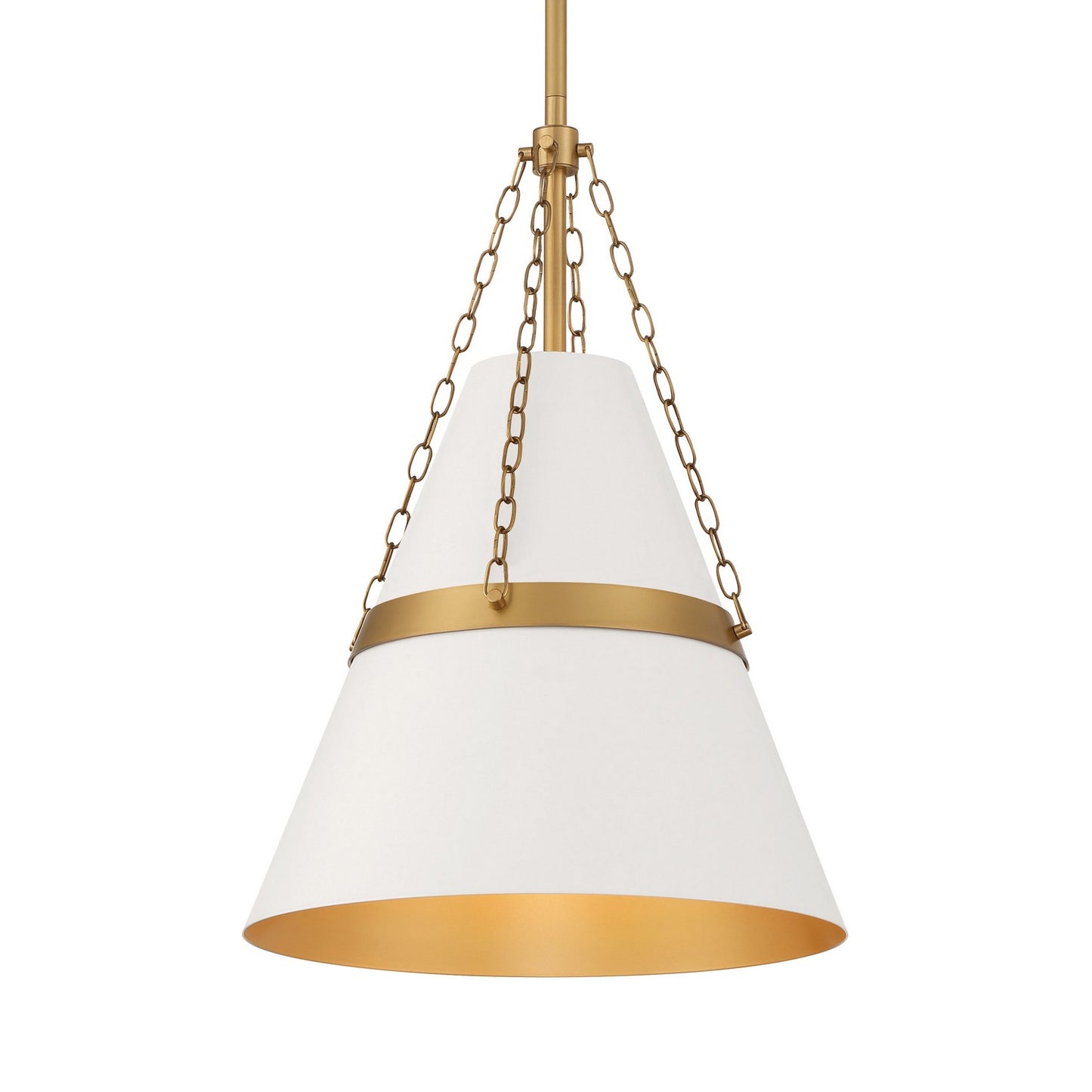 Springfield One Light Pendant in Off White Cream