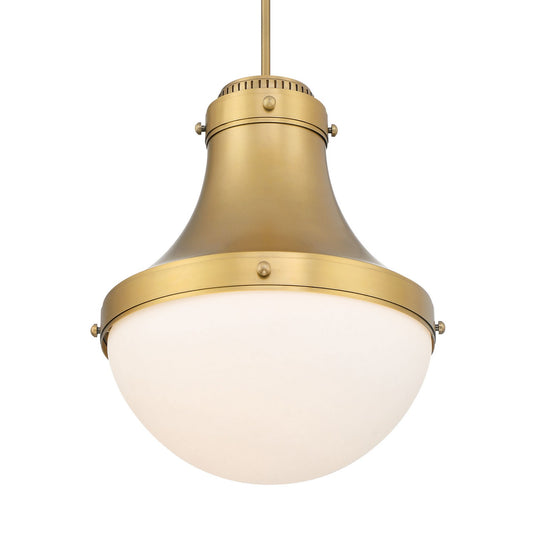 Purelight One Light Pendant in Legacy Brass