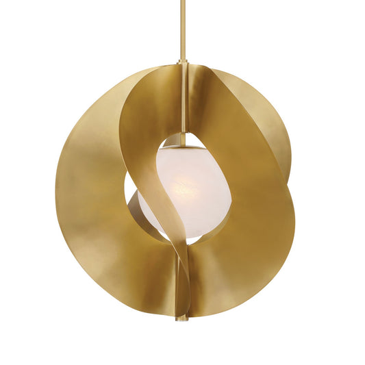 Gloria One Light Pendant in Legacy Brass