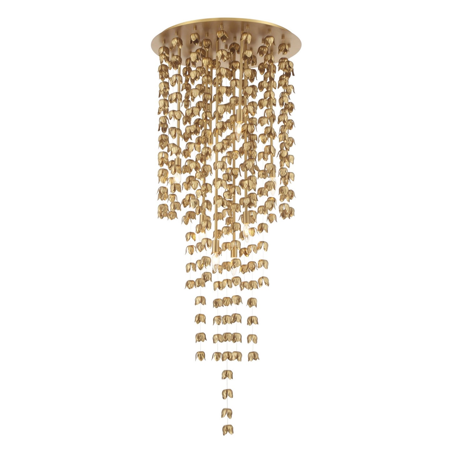 Ashgrove Eight Light Pendant in Legacy Brass
