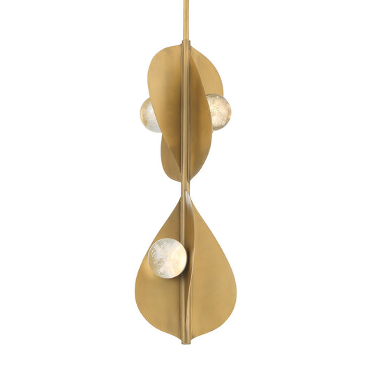 Pod LED Pendant in Legacy Brass