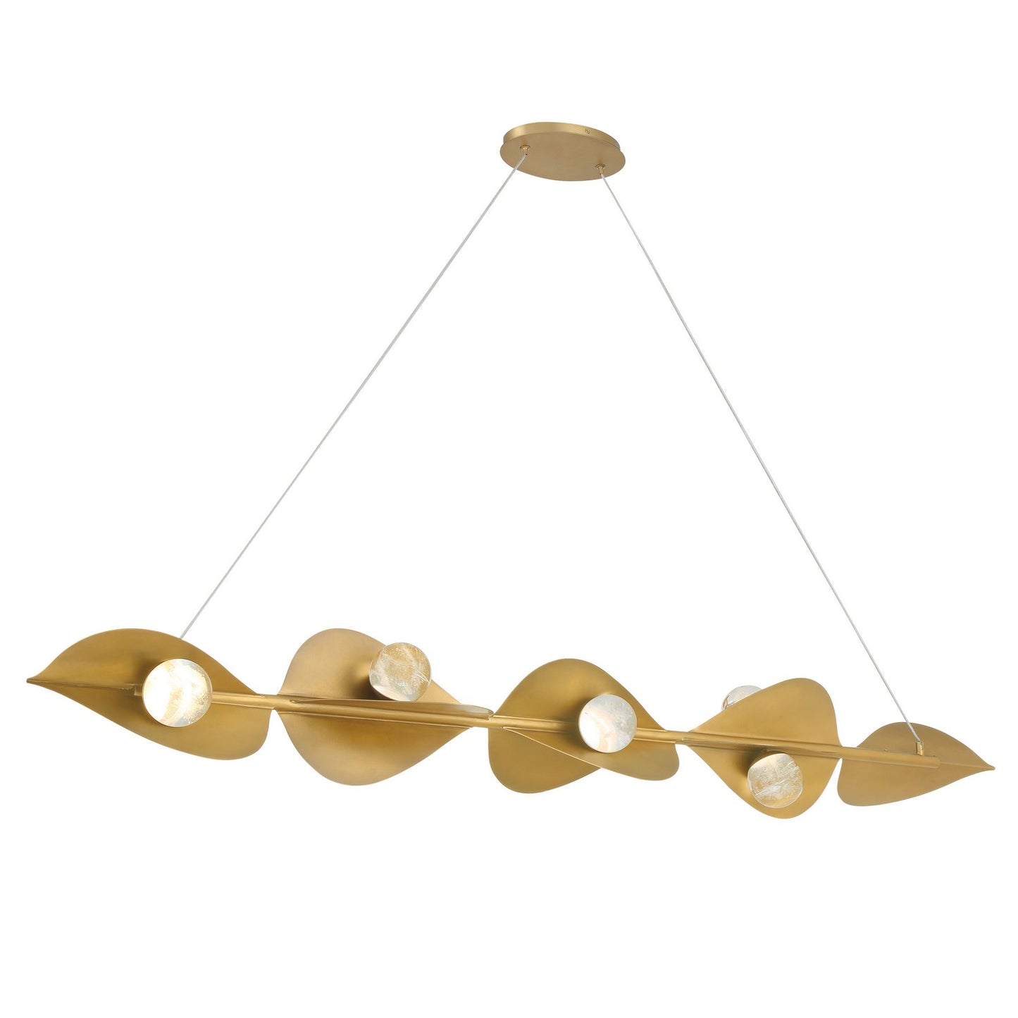 Pod LED Island Pendant in Legacy Brass