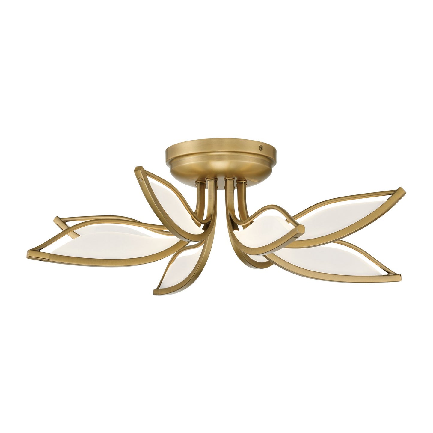 Papilio LED Flush Mount in Legacy Brass